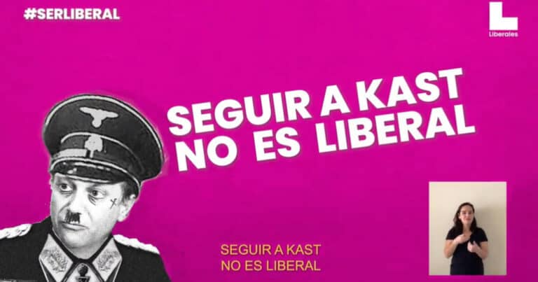 Franja del Partido Liberal muestra una caricatura de Kast vestido de nazi y desata críticas transversales