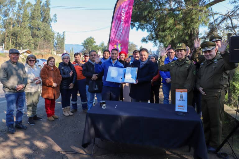 Comenzaron obras para instalar primer pórtico detector de patentes en Licantén
