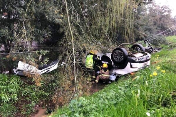 Médico curicano sufrió grave accidente de tránsito en Chimbarongo