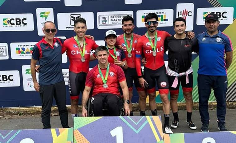 Equipo nacional de ciclismo se prepara en Brasil para los Parapanamericanos Santiago 2023
