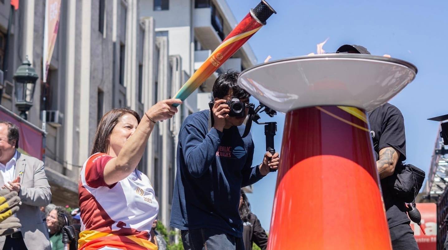 La antorcha panamericana recorrió Talca