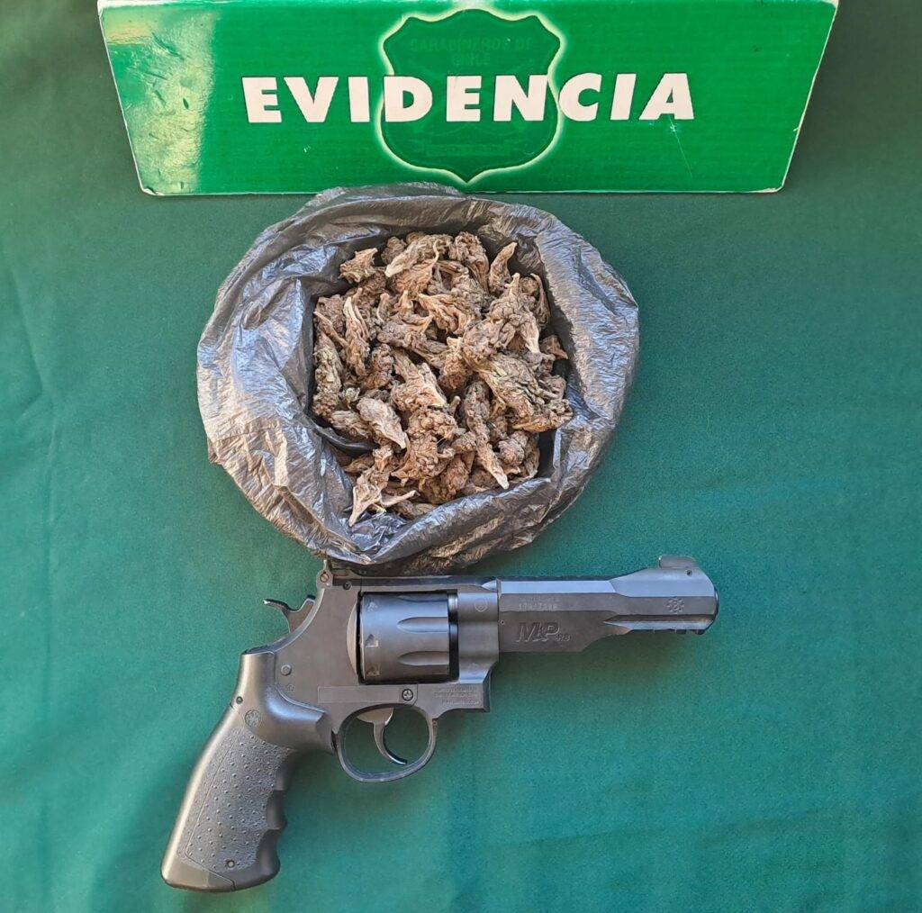 Carabineros de Molina detuvieron a tres personas por tráfico de drogas y porte de armas