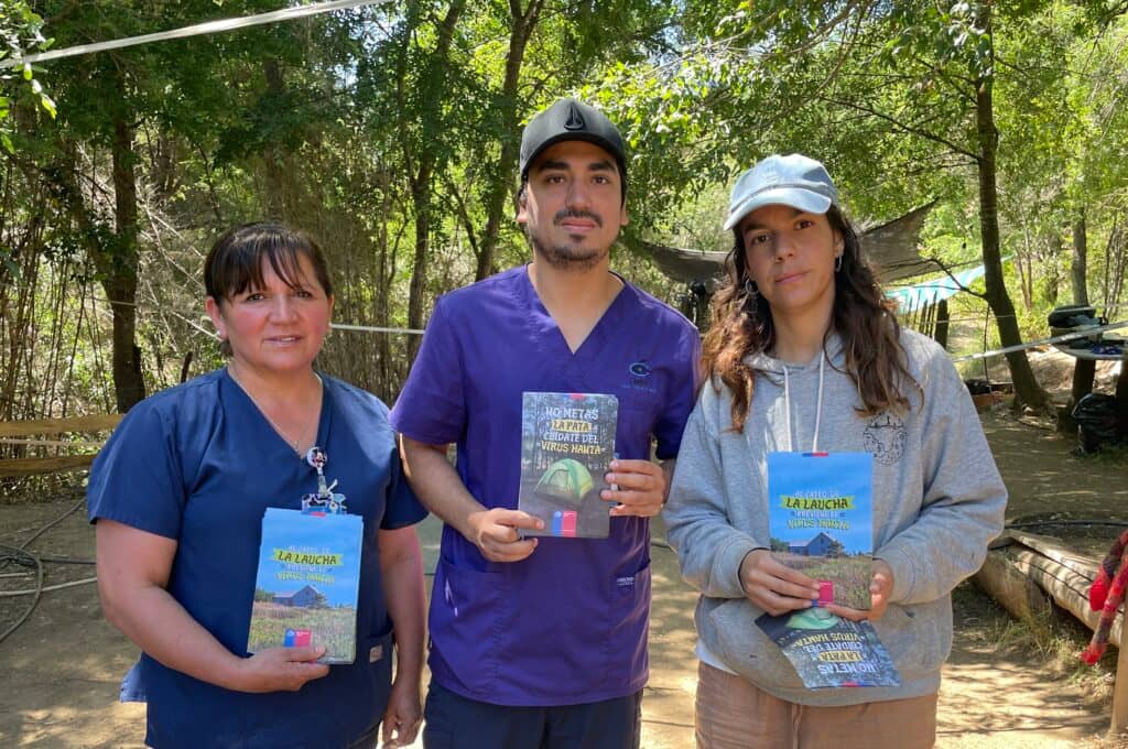 Salud Municipal de Curicó realizó campaña preventiva contra el virus Hanta en Potrero Grande y La Obra