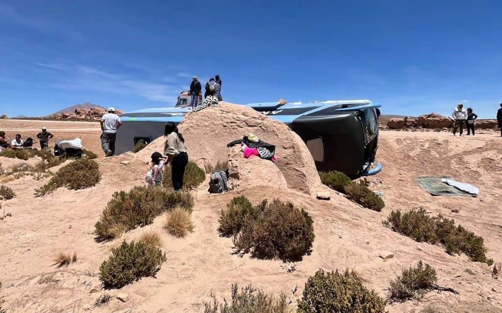 Periodista curicana sobrevivió a volcamiento de bus en camino a Bolivia