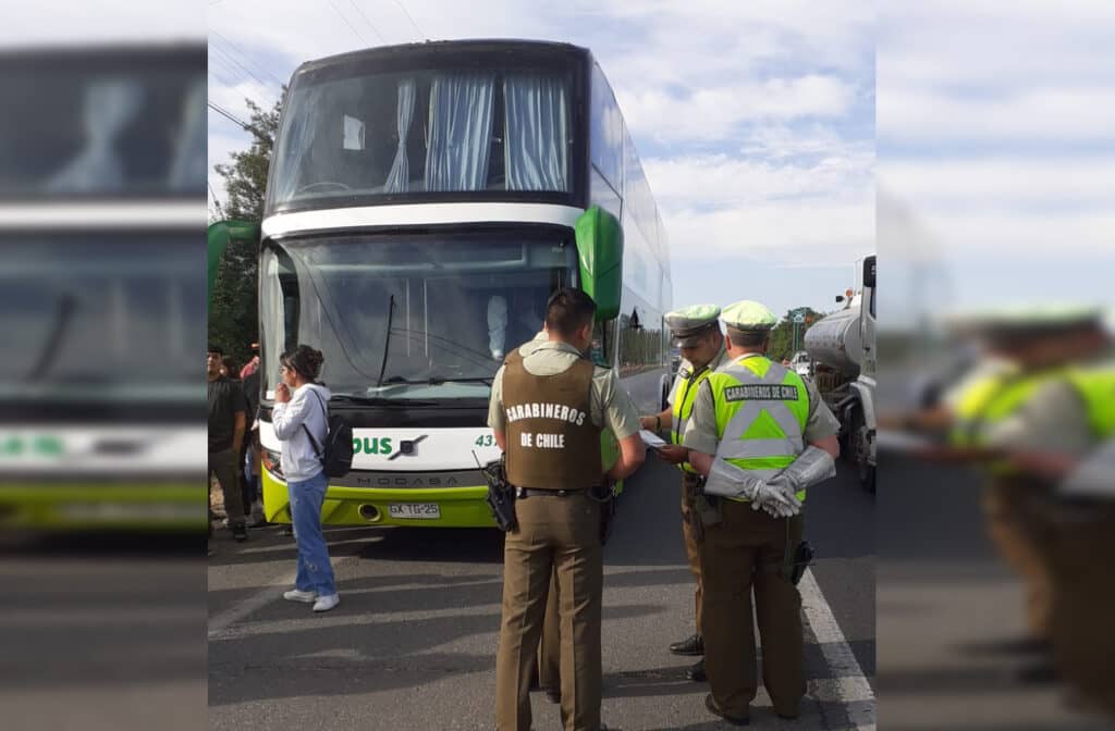 Viaje de Turbus de Curicó a Santiago se retrasó 45 minutos y conductor fue infraccionado por documento vencido