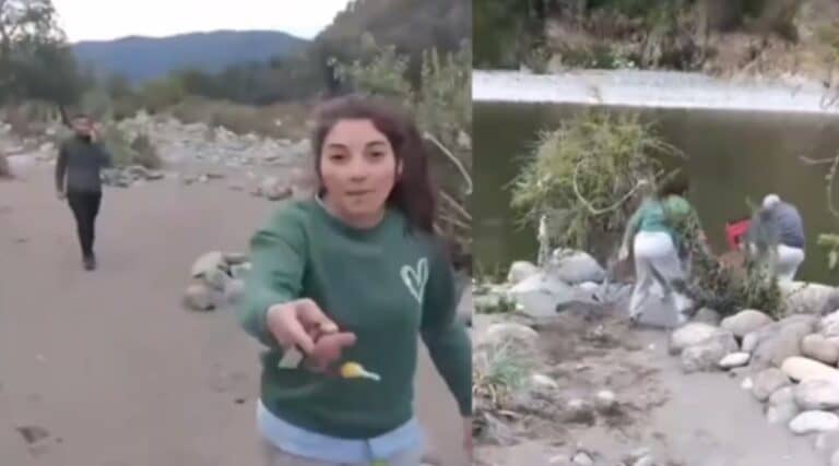 Adulto mayor cae a río tras ser empujado por mujer en camping de Linares