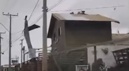 Fuertes rachas de viento provocaron daños en iglesia de Rancura