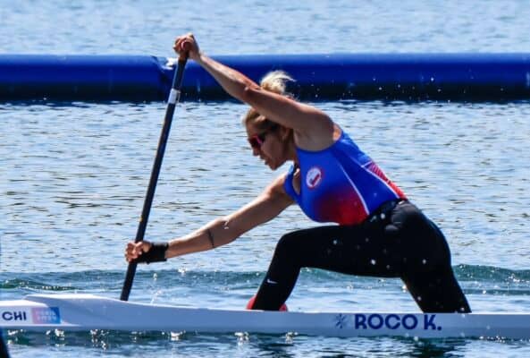 Karen Roco finalizó séptima en la Final B del canotaje olímpico