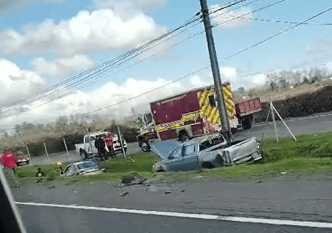 Peatón falleció en medio de accidente de tránsito en la Ruta 5 frente a Teno