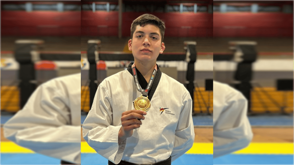 Vicente Cortés logró el primer lugar en nueva fecha del Nacional de Taekwondo 