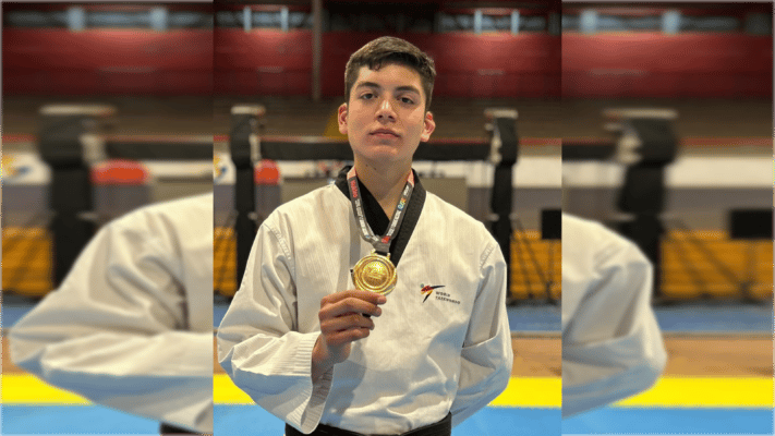 Vicente Cortés logró el primer lugar en nueva fecha del Nacional de Taekwondo 