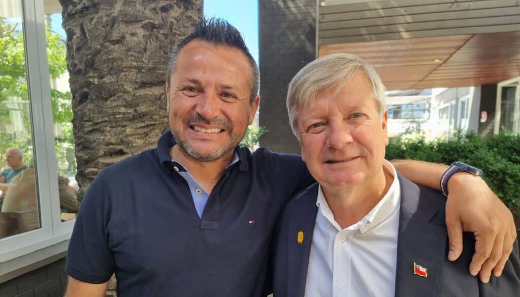 George Bordachar tuvo un emotivo encuentro con el alcalde de Río Claro