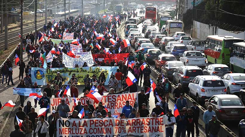 Siguen manifestaciones de pescadores artesanales por proyecto de Ley de Fraccionamiento
