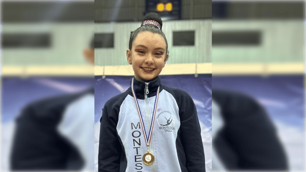 Gimnasta curicana brilla en campeonato federado alzándose como promesa regional