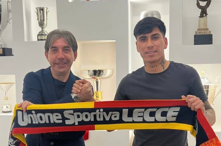Matías Pérez ficha oficialmente por el Lecce de la Serie A italiana
