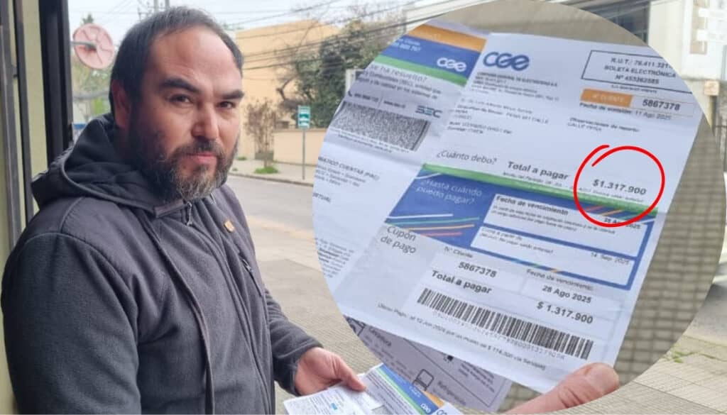 De $55 mil a $1.3 millones: Comerciante curicano indignado por el alza en las cuentas de luz