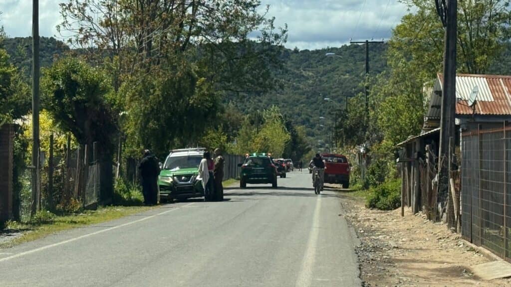 Procedimiento policial por herido a bala en Teno