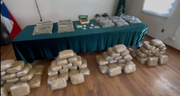 Sujetos detenidos con más de 100 kilos de droga en Curicó quedaron en prisión preventiva