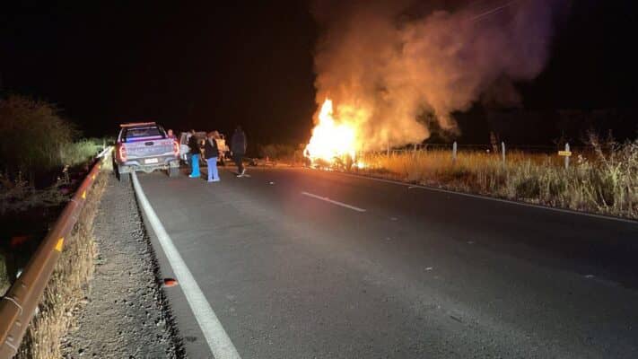 Tragedia en O'Higgins: Mujer muere calcinada tras colisión e incendio provocado por conductor ebrio