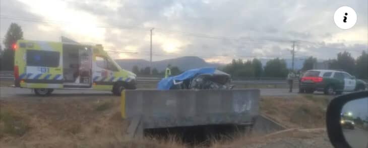 Funcionario de la FACh y su hija de 7 años mueren tras ser colisionados por conductor ebrio