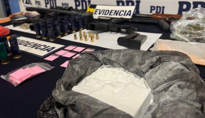 Prisión preventiva para tres líderes de banda criminal desbaratada en Linares por tráfico de drogas y armas
