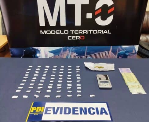 PDI desbarata punto de venta de drogas en Molina: Operativo deja dos detenidos en la población Marsellesa