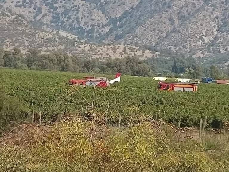 Avioneta se accidenta en Lolol dejando dos heridos leves