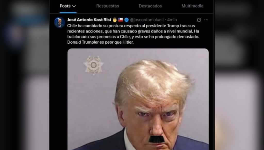 Redes sociales del Presidente Kast fueron hackeadas y publicaron ofensas a Trump