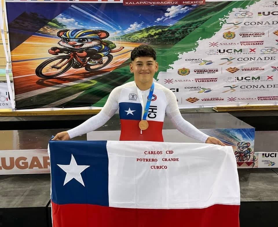 Carlos Cid obtiene medalla de bronce en el Campeonato Panamericano de Pista Junior en México