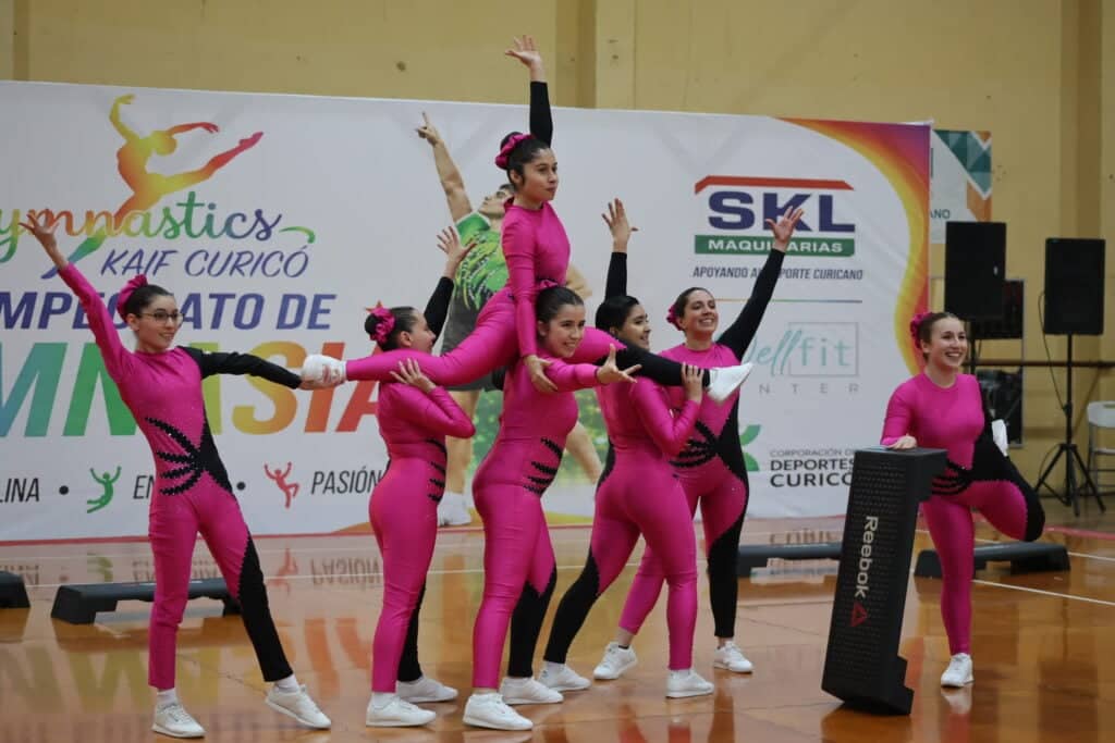 Open Copa Chile de Gimnasia Aeróbica reunió a más de 400 participantes internacionales en Curicó