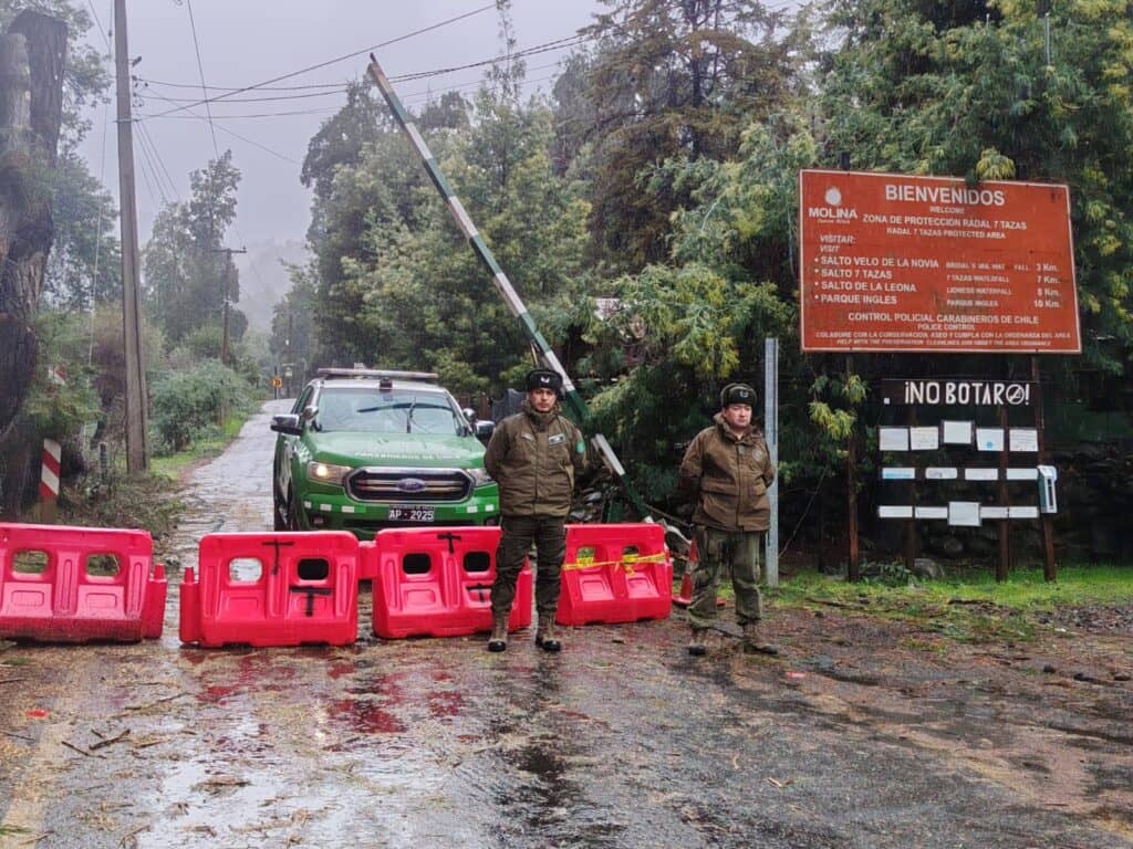 Mantienen cierre preventivo de tres rutas cordilleranas en la provincia de Curicó