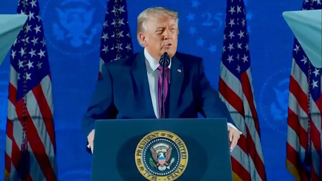 Trump destaca la "fortaleza" económica y militar de EE.UU. en su discurso por el Día de la Independencia