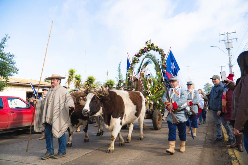 Suspenden actividades de la XIV Fiesta Nacional de la Virgen del Carmen en Pelarco ante sistema frontal
