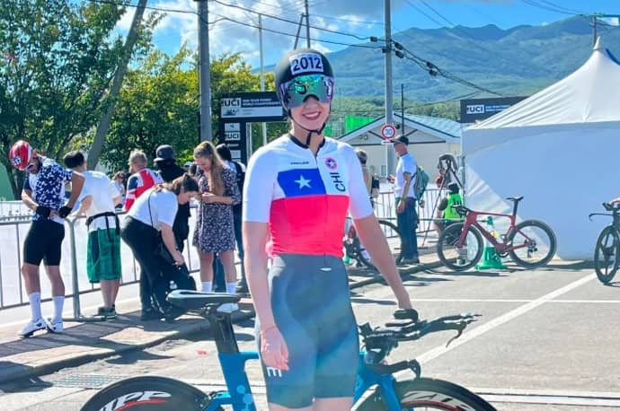 Catalina Contreras logra el 8° lugar en la contrarreloj del Mundial Máster en Japón
