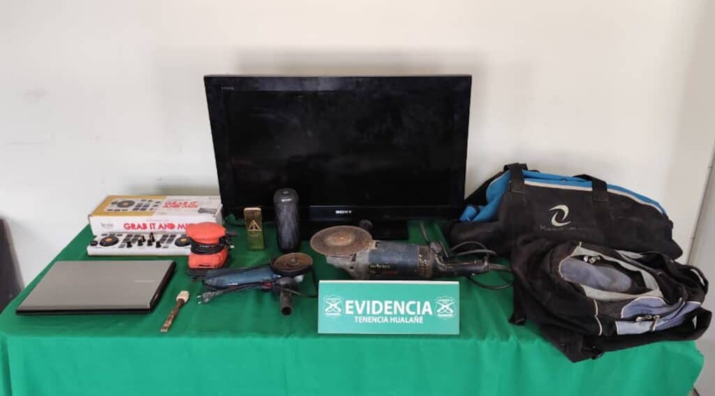 Carabineros detiene a dos sujetos por receptación y recupera especies robadas en Licantén