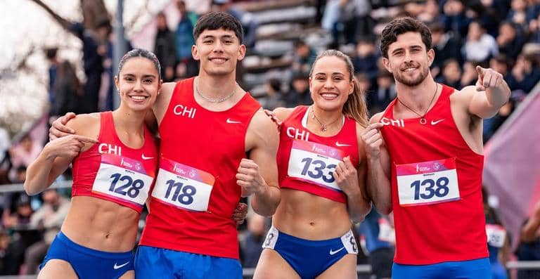 Linarense Benjamín Aravena integra relevo que bate el récord chileno en los Juegos Suramericanos 2026