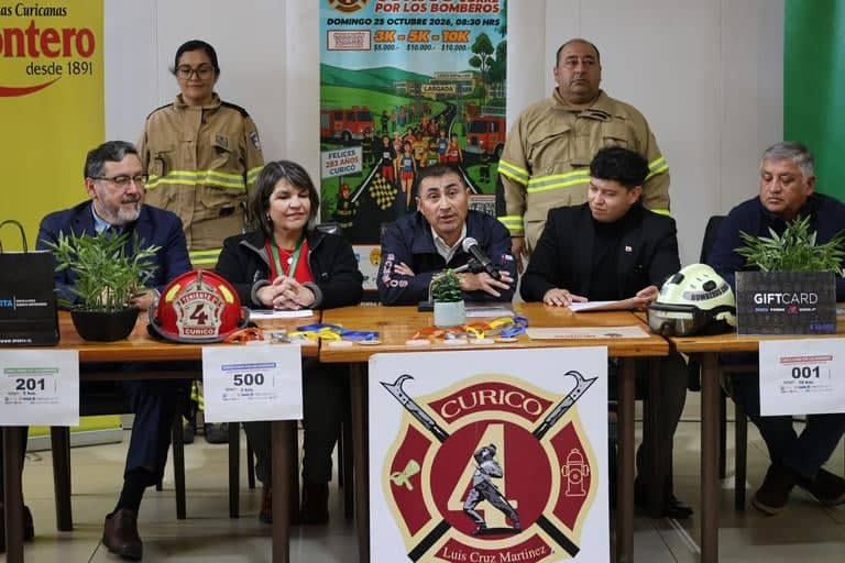 Curicó se prepara para la quinta edición de "Curicó Corre por los Bomberos"
