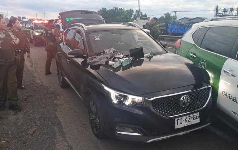 Carabineros detuvo en Curicó a tres sujetos acusados de cometer un robo en San Javier