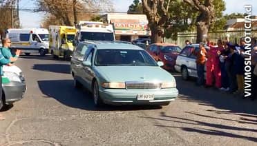[VIDEO/FOTOS] Rinden homenaje a chofer del SAMU fallecido