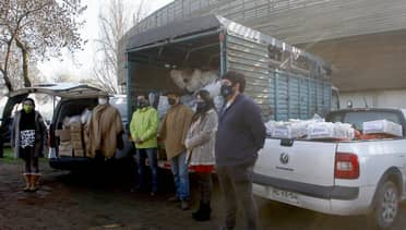 Asociación de Rodeo de Curicó aportó alimentos y carbón a cocinas solidaria