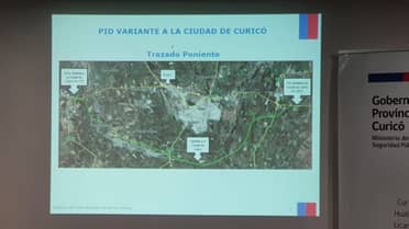 Autoridades presentaron proyecto de bypass para Curicó