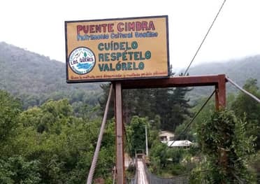 Municipio de Romeral prepara arreglos en dañado Puente Cimbra en Los Queñes