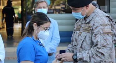 Ejército da reconocimiento a funcionarios del Hospital de Curicó que atendieron a militar atropellado