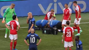 Eurocopa: Christian Eriksen se desploma en medio de partido