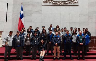 Estudiantes de Rauco visitaron el Congreso Nacional en Valparaíso