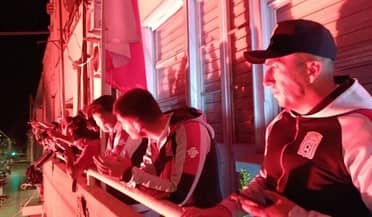 Plantel de Curicó Unido fue recibido en el balcón municipal
