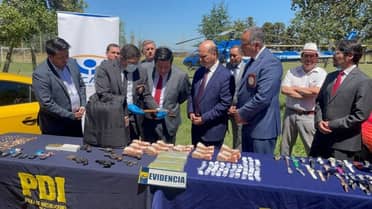Armamento, drogas y 24 detenidos deja megaoperativo desarrollado por 400 detectives en Curicó