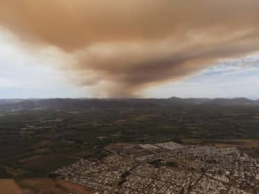 Humo llega hasta Curicó: Alerta roja por incendios forestales en Lolol y Santa Cruz