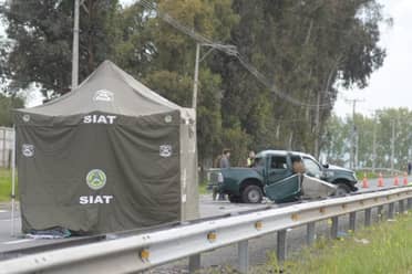 5 muertos y 2 heridos dejó volcamiento en Ruta 5: viajaban tras participar en culto evangélico