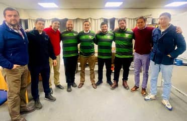 Cuerpo técnico del selecionado de rugby curicano M14 se reunió con autoridades locales